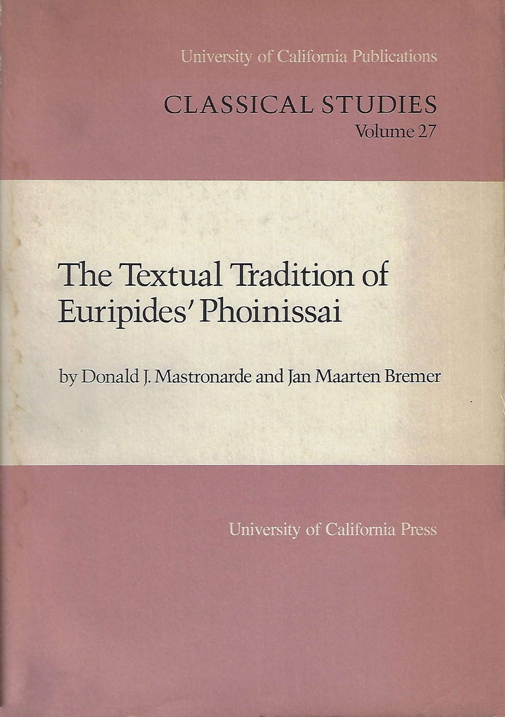 The Textual Tradition of Euripides' Phoinissai Σπάνια Εξαντλημένα