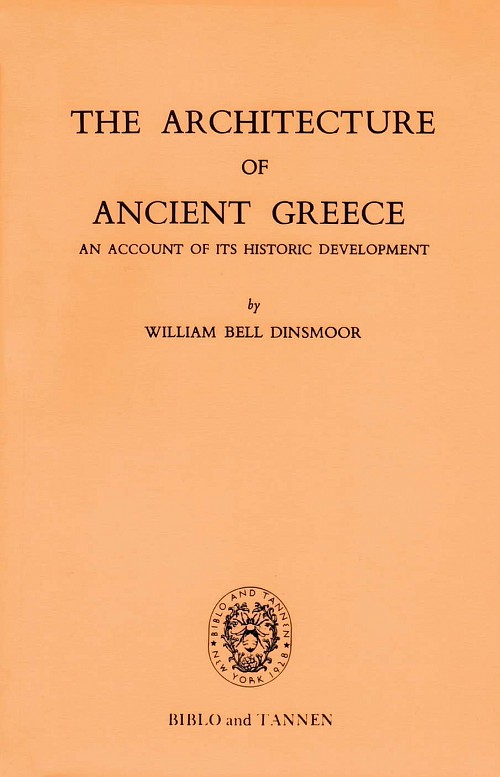 The Architecture of Ancient Greece. An Account of its Historic Development (χαρτόδετο)