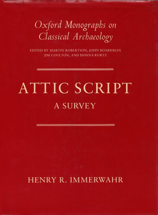 Attic Script. A survey (δεμένο)