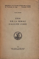 Essai sur la morale d’Auguste Comte