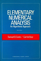 Elementary numerical analysis. An algorithmic approach