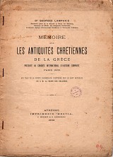 Mémoire sur les antiquités chrétiennes de la Grèce