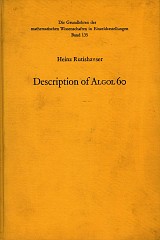 Description of Algol 60. Handbook for automatic computation