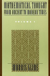 Mathematical Thought from Ancient to Modern Times volume 1