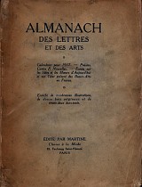 Almanach des Lettres et des Arts. Calendrier pour 1917