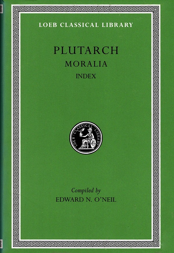 Plutarch Moralia XVI Index L499