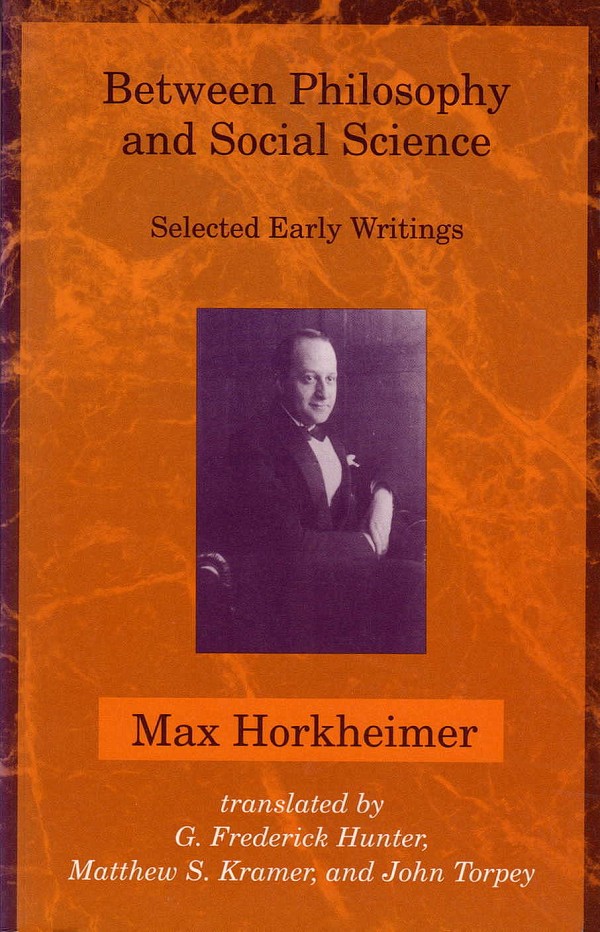 Between Philosophy and Social Science. Selected Early Writings