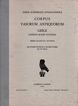 Corpus Vasorum Antiquorum. Greece. Fascicule 3. Athènes (Musée National). Les coupes attiques à figures noires du VIe siècle