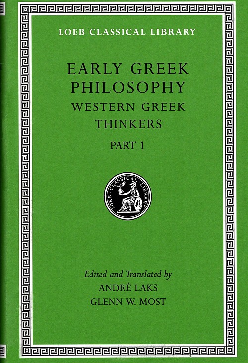 Early Greek Philosophy IV Western Greek Thinkers Part 1 L527