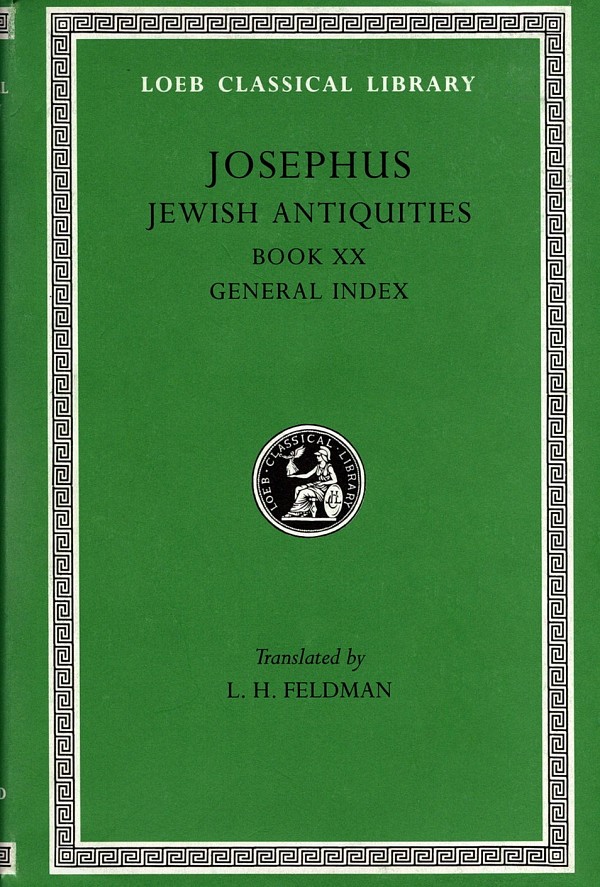 Josephus Jewish Antiquities Book XX General Index L456