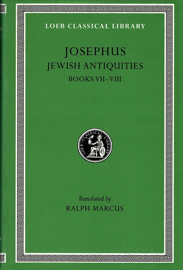Josephus Jewish Antiquities Books VII-VIII L281