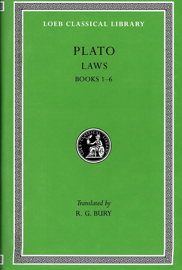 Plato X Laws I Books 1-6 L187