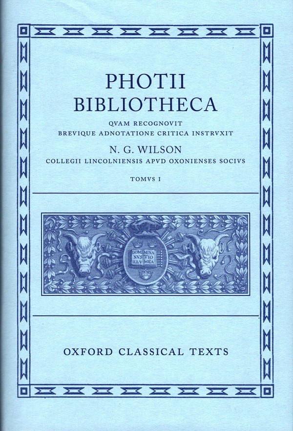 Photii Bibliotheca volume I